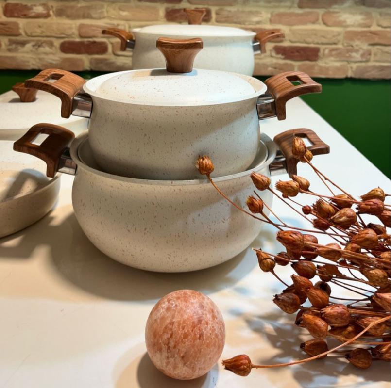 سرویس قابلمه گرانیتی هاناتک 10 پارچه‎ - تصویر 15