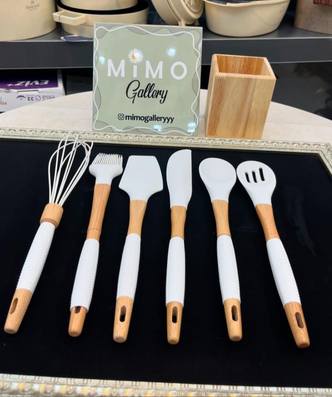 سرویس کفگیر ملاقه سلیکونی 14 پارچه - تصویر 2