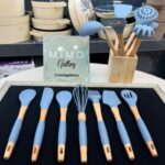 سرویس کفگیر ملاقه سلیکونی 14 پارچه - تصویر 7