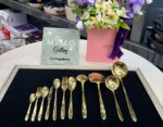 سرویس قاشق چنگال 24 نفره 120 پارچه یونیک طلایی - تصویر 10