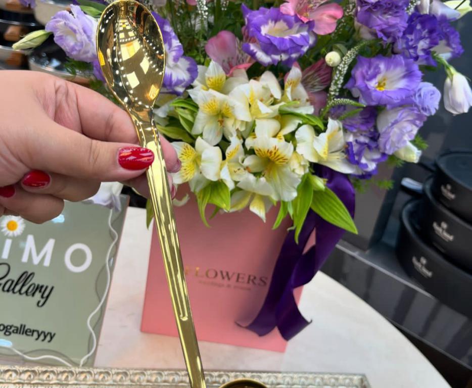 سرویس قاشق چنگال 24 نفره 120 پارچه یونیک طلایی - تصویر 4