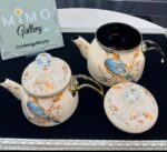 کتری قوری لعابی برند شاهین ترک در طرح های متنوع - تصویر 11