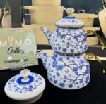 کتری قوری لعابی برند شاهین ترک در طرح های متنوع