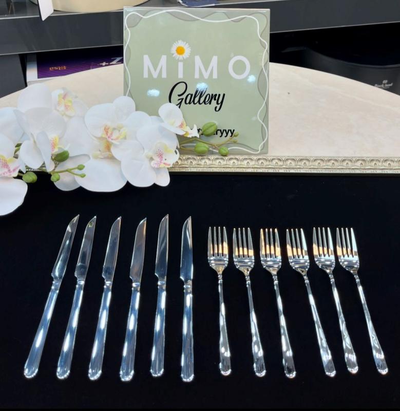 کارد چنگال 12 پارچه یونیک د