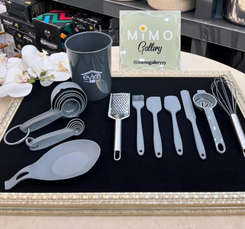 ست کفگیر ملاقه 38 پارچه سلیکونی EVIM - تصویر 2