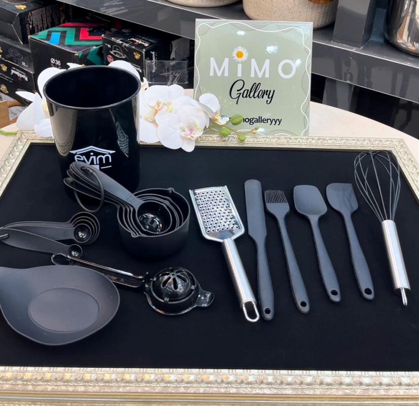 ست کفگیر ملاقه 38 پارچه سلیکونی EVIM - تصویر 8