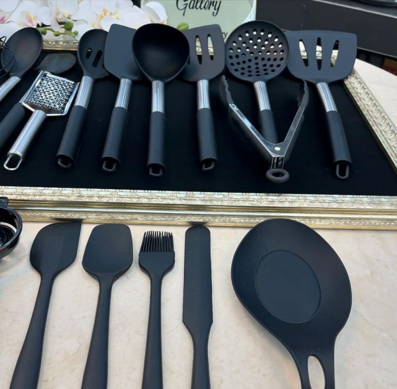 ست کفگیر ملاقه 38 پارچه سلیکونی EVIM - تصویر 13