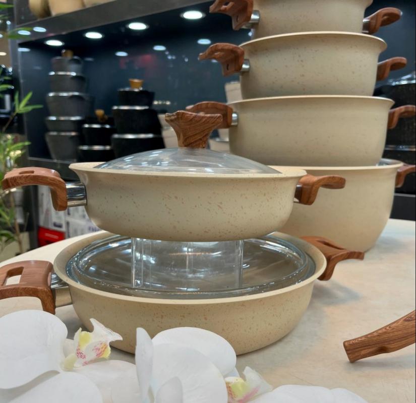 قابلمه تکی هاناتک درب پیرکس در سایز های مختلف - تصویر 6