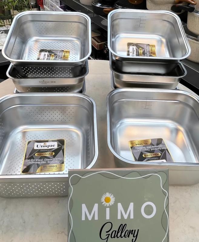 ست آبکش و لگن مربعی یونیک ب