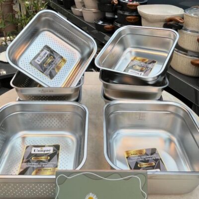 ست آبکش و لگن مربعی یونیک ج