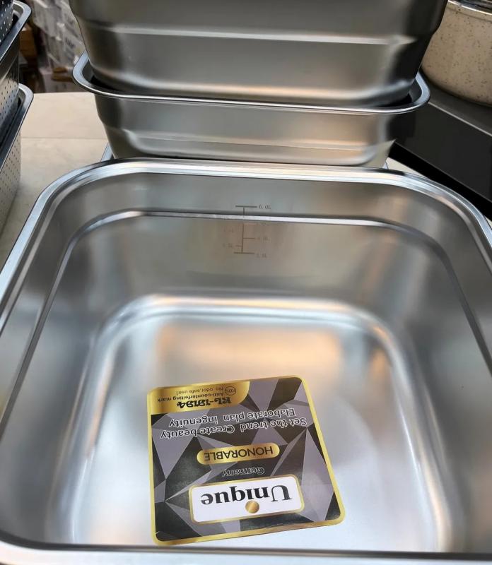 ست آبکش و لگن مربعی یونیک ز