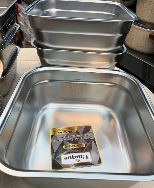 ست آبکش و لگن مربعی یونیک الف