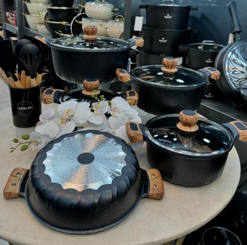 سرویس قابلمه 24 پارچه چدن گرانیتی برلین - تصویر 2