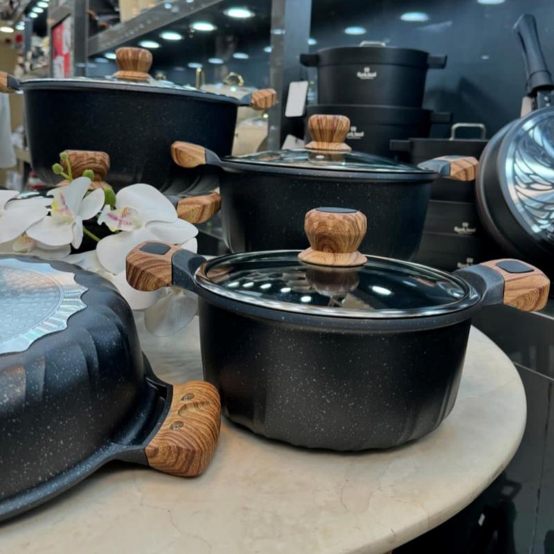 سرویس قابلمه 24 پارچه چدن گرانیتی برلین - تصویر 7