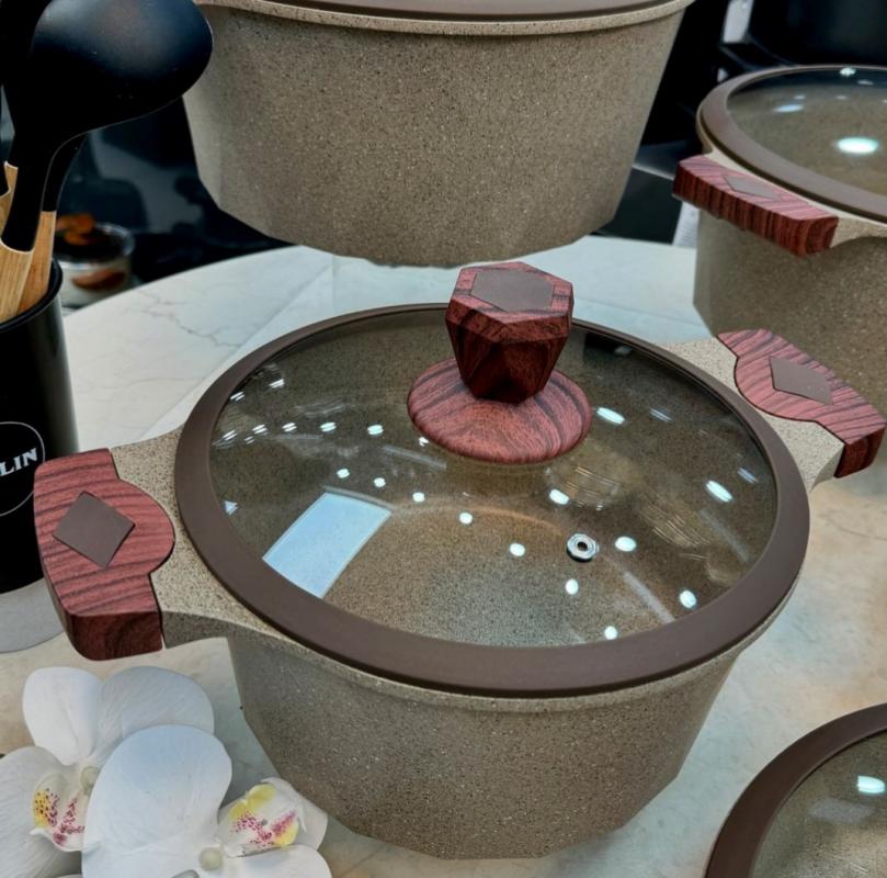 سرویس قابلمه 24 پارچه چدن گرانیتی برلین - تصویر 9