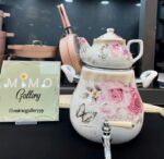 کتری قوری شیردار لعابی - تصویر 4