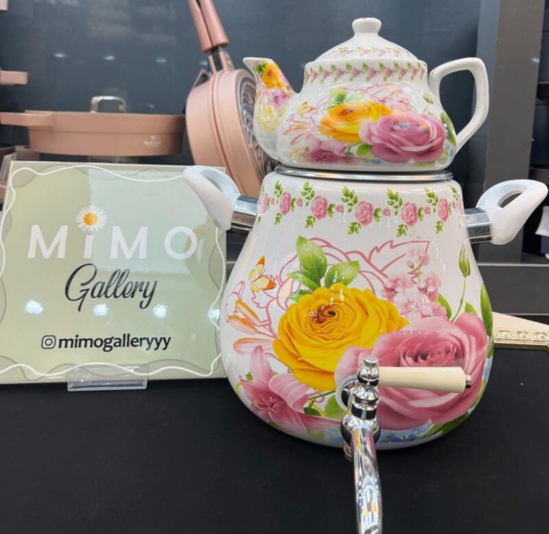 کتری قوری شیردار لعابی - تصویر 6