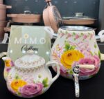 کتری قوری شیردار لعابی - تصویر 7