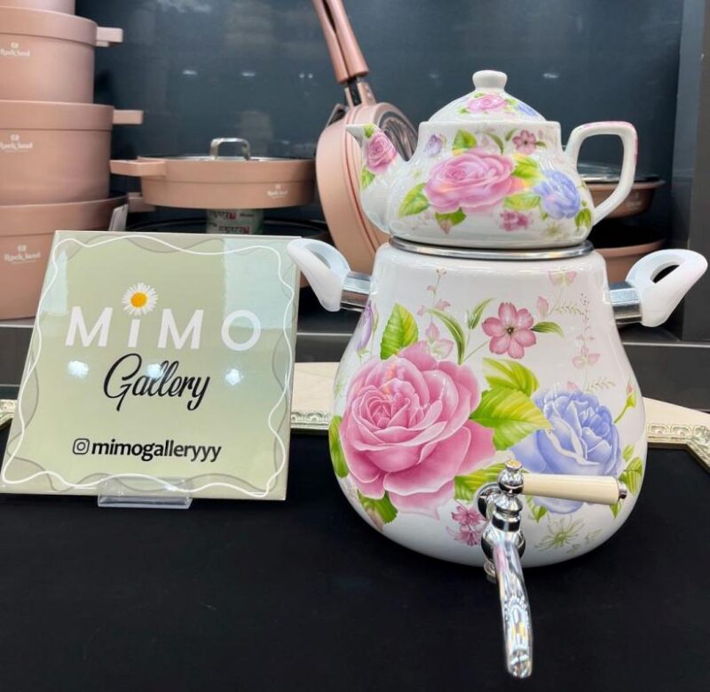 کتری قوری شیردار لعابی - تصویر 8