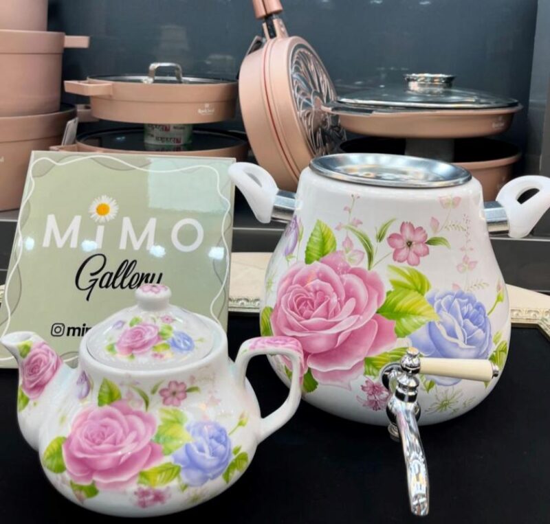 کتری قوری شیردار لعابی - تصویر 9