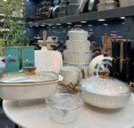 سرویس قابمله 25 پارچه چدن گرانیتی اویز مدل الیپس