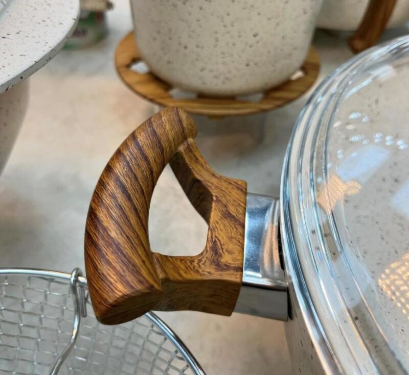 سرویس قابمله 25 پارچه چدن گرانیتی اویز مدل الیپس - تصویر 14