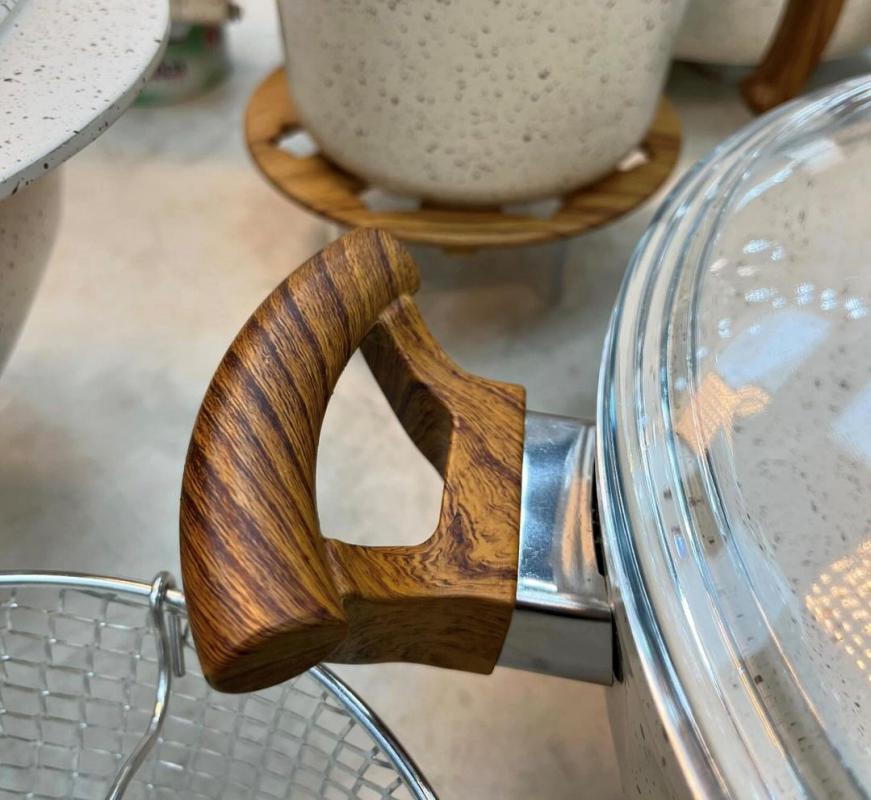 سرویس قابمله 25 پارچه چدن گرانیتی اویز مدل الیپس - تصویر 14