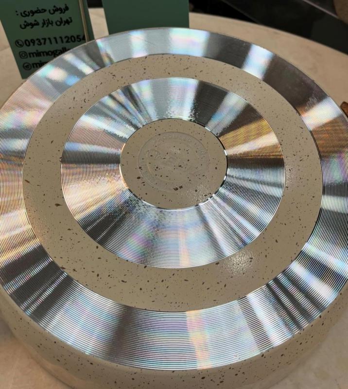 سرویس قابمله 25 پارچه چدن گرانیتی اویز مدل الیپس - تصویر 13