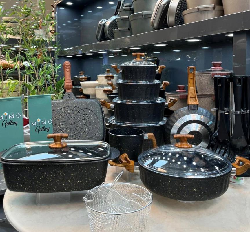 سرویس قابمله 25 پارچه چدن گرانیتی اویز مدل الیپس - تصویر 12