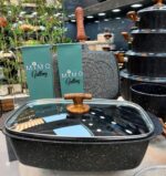 سرویس قابمله 25 پارچه چدن گرانیتی اویز مدل الیپس - تصویر 10