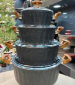 سرویس قابمله 25 پارچه چدن گرانیتی اویز مدل الیپس - تصویر 8