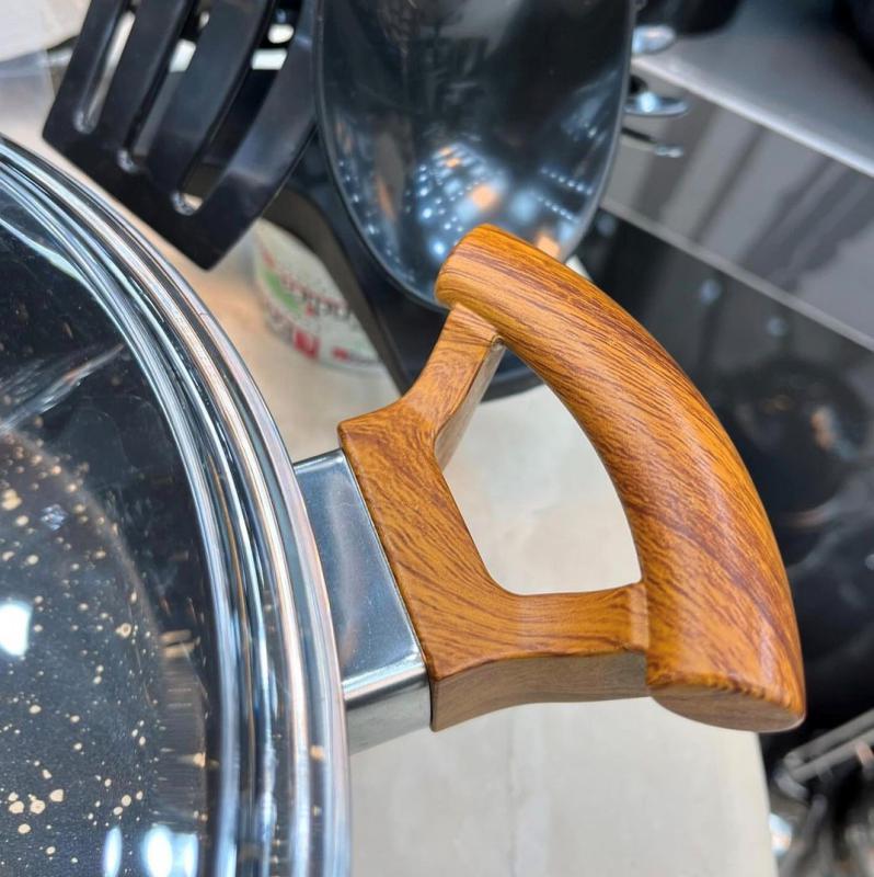 سرویس قابمله 25 پارچه چدن گرانیتی اویز مدل الیپس - تصویر 4