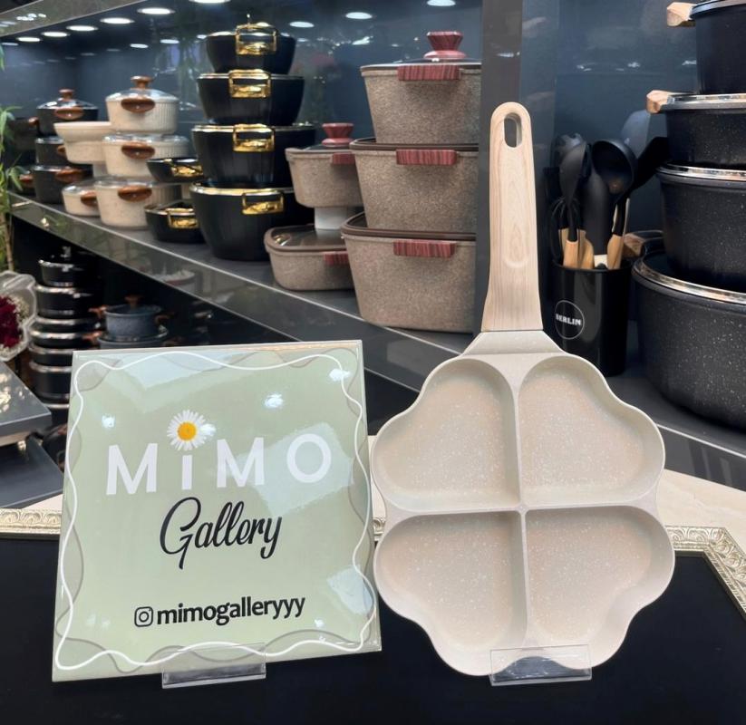 تابه تقسیم سه قسمتی تکدسته طرح قلب الف