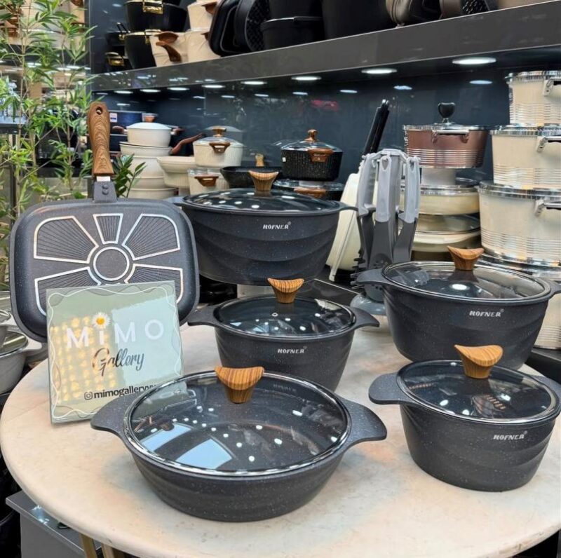 سرویس قابلمه 23 پارچه چدن گرانیتی هافنر