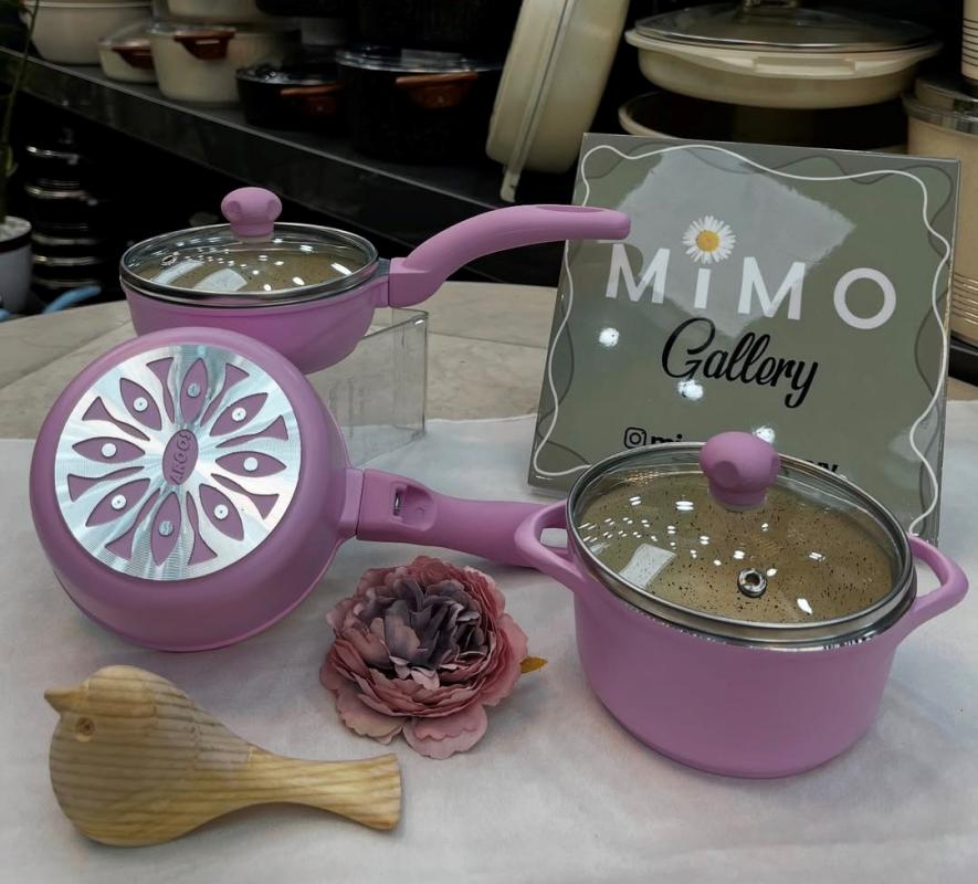 سرویس قابلمه کودک 5 پارچه برند عروس - تصویر 1