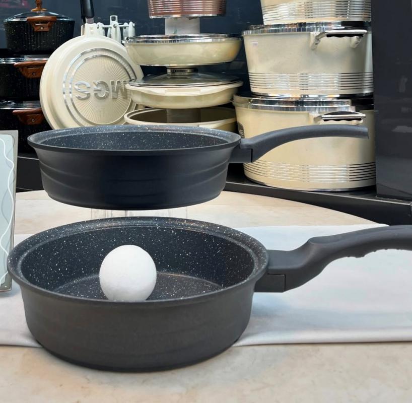 ماهیتابه دیواره بلند برند عروس مدل سمباده - تصویر 5