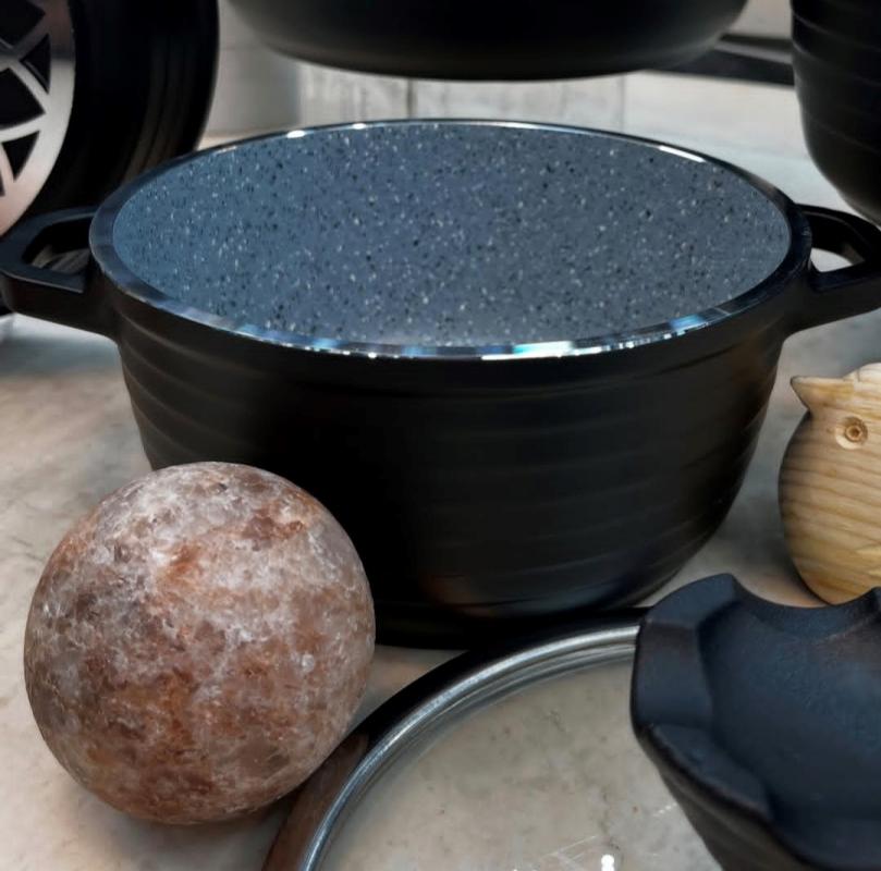 سرویس قابلمه 6 پارچه عروس مدل خطی * - تصویر 3