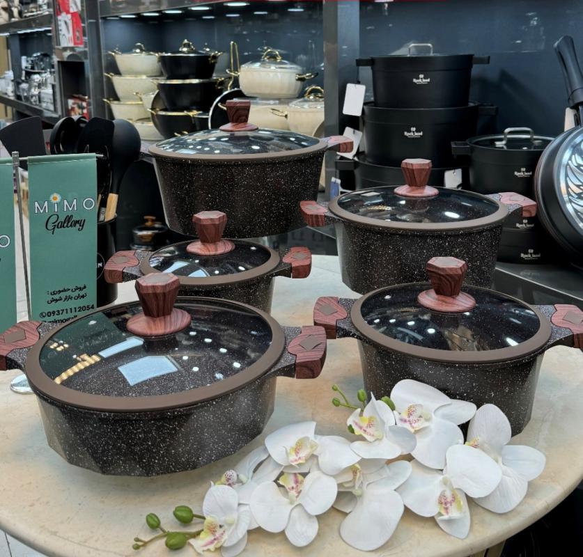 سرویس قابلمه 10 پارچه برلین مدل گرد - تصویر 1