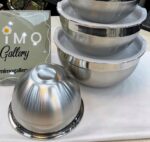 لگن استیل دربدار ست 5 تایی در رنگ های مختلف - تصویر 2