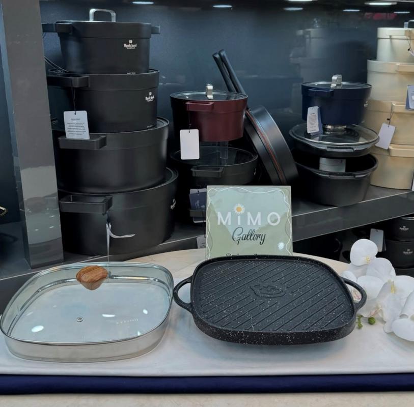 تابه گریل دودسته مدل مربعی برند صبا ج