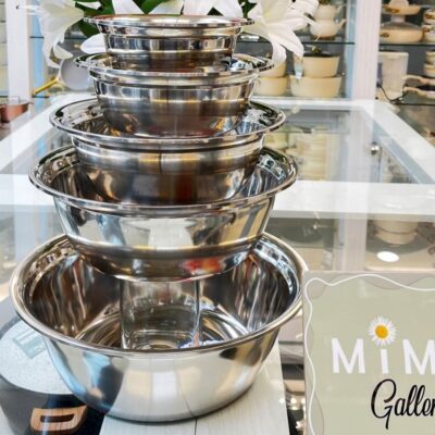 ست لگن استیل یونیک مدل گرد الف