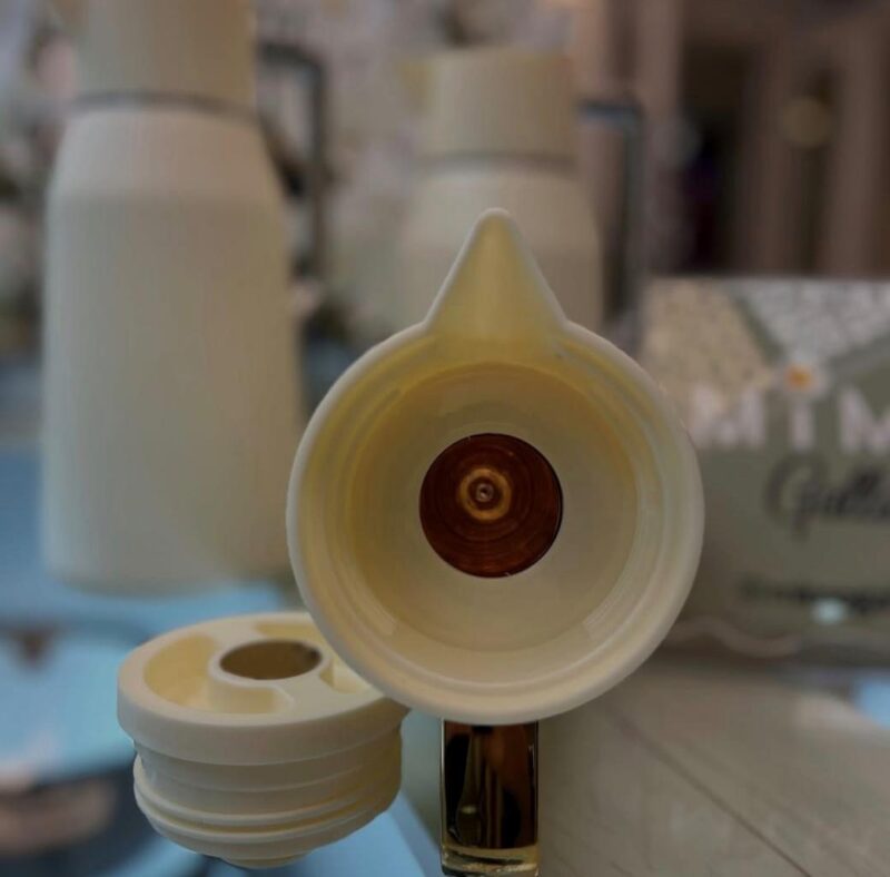 فلاسک شیشه صورتی مدل فشاری برند orive - تصویر 6