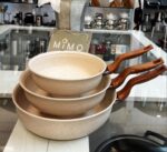 ماهیتابه تکدسته چدن گرانیتی هاناتک در سه سایز مختلف - تصویر 8