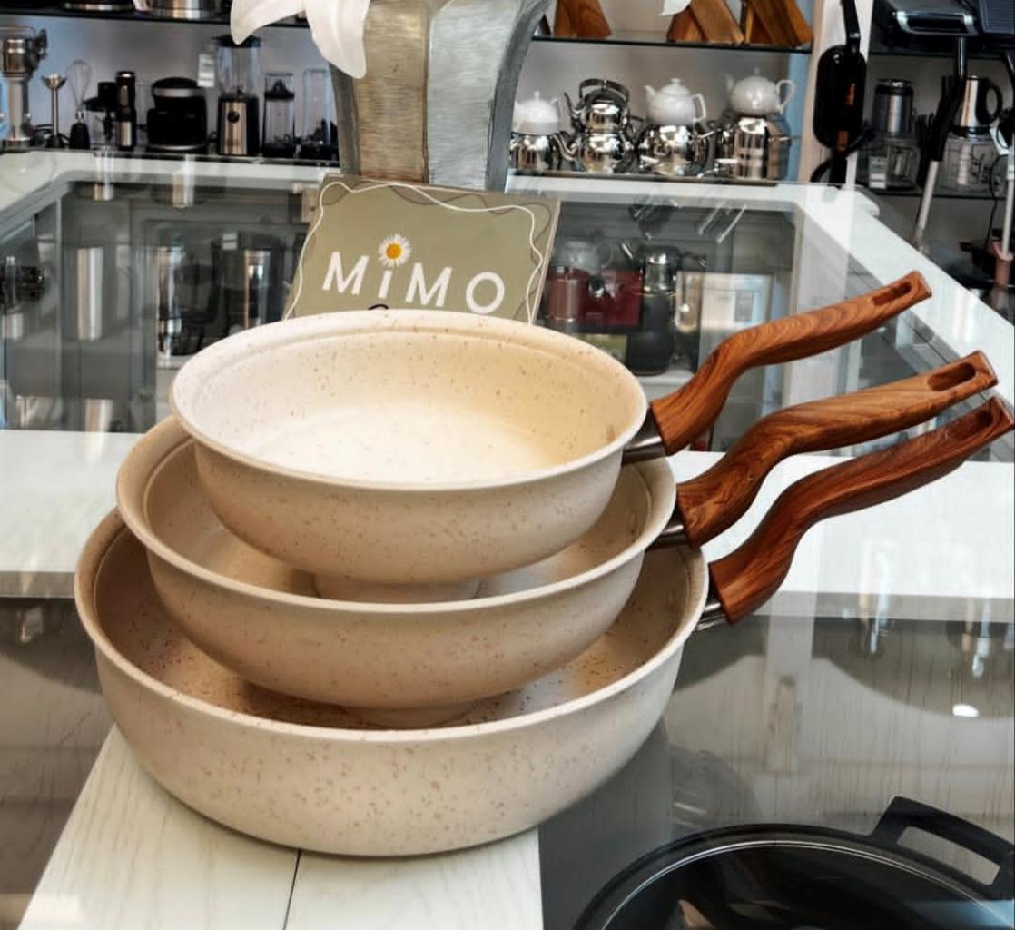 ماهیتابه تکدسته چدن گرانیتی هاناتک در سه سایز مختلف - تصویر 8