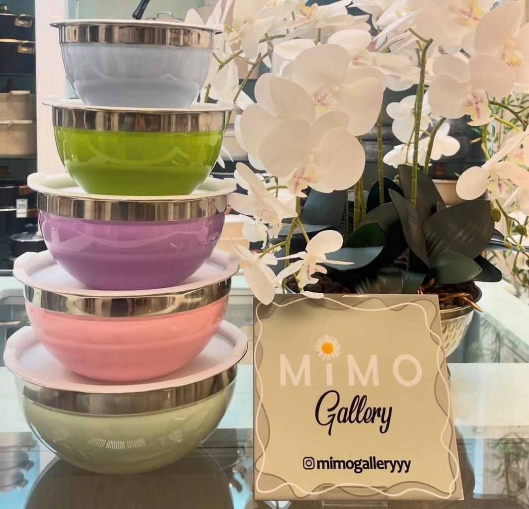 لگن استیل دربدار ست 5 تایی در رنگ های مختلف - تصویر 9