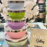 لگن استیل دربدار ست 5 تایی در رنگ های مختلف - تصویر 4