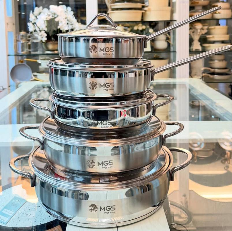 تابه دودسته استیل MGS در سایز های مختلف - تصویر 3