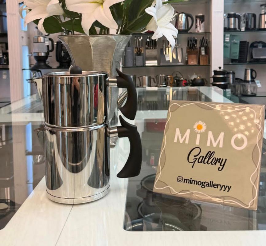 کتری قوری استیل کرکماز مدل استوانه ای با دسته های مشکی د