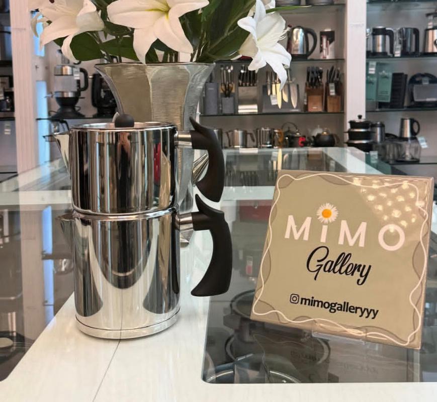 کتری قوری استیل کرکماز مدل استوانه ای با دسته های مشکی الف