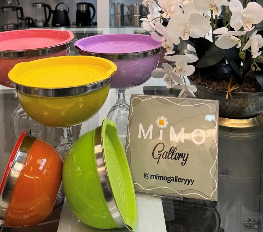 لگن استیل دربدار ست 5 تایی در رنگ های مختلف - تصویر 12